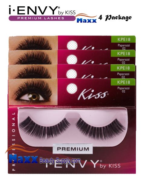 4 Package - Kiss i Envy Paparazzi 02 Eyelashes - KPE18
